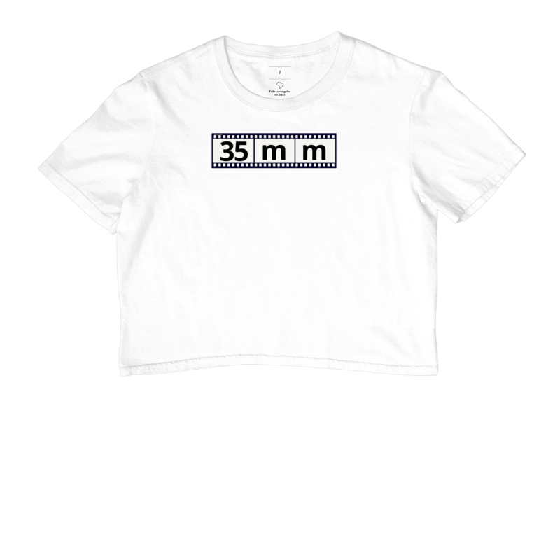 Camiseta feminina cropped film 35mm - Imagem 3