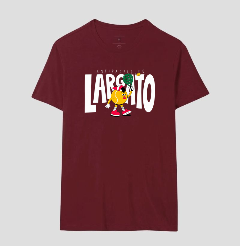 Camiseta Largato Anti Padel Club Mascote Vermelha - Imagem 6