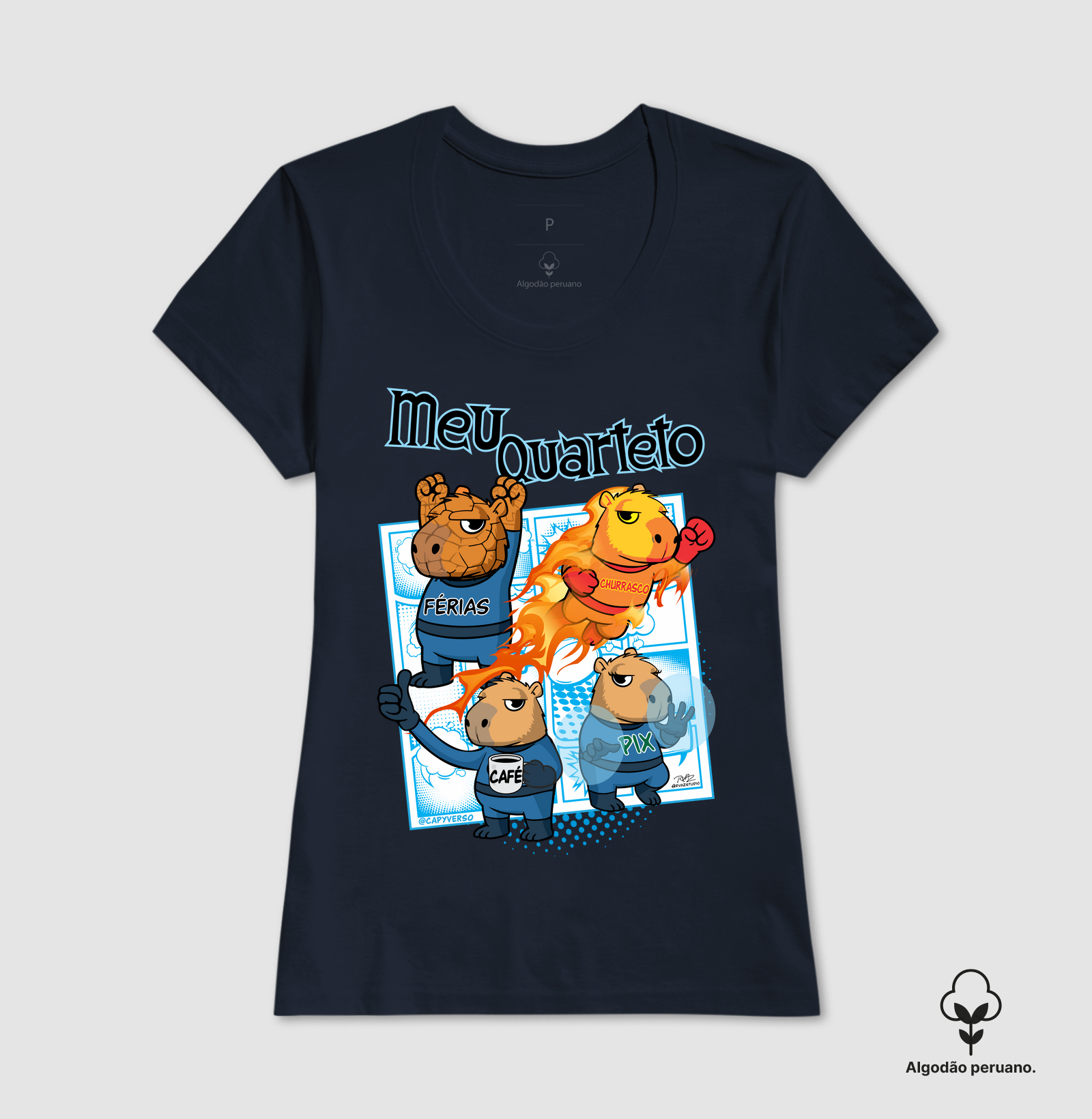 Camiseta Capivara Quarteto - Imagem 7