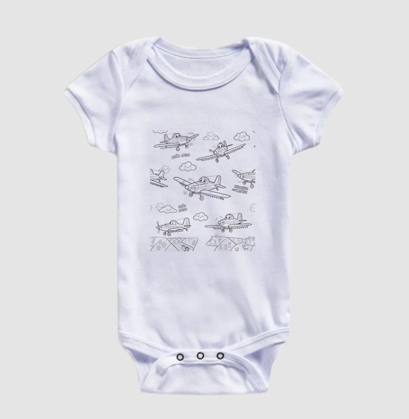 Body Infantil Estampa Aviõezinhos do Campo - Imagem 2