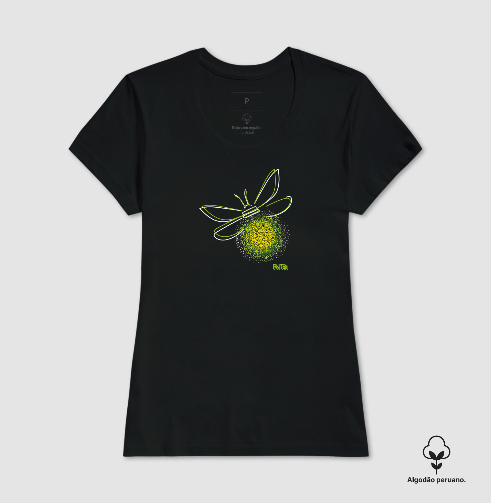 T-SHIRT "SONHO" / VAGALUME SOLO (ALGODÃO PERUANO)