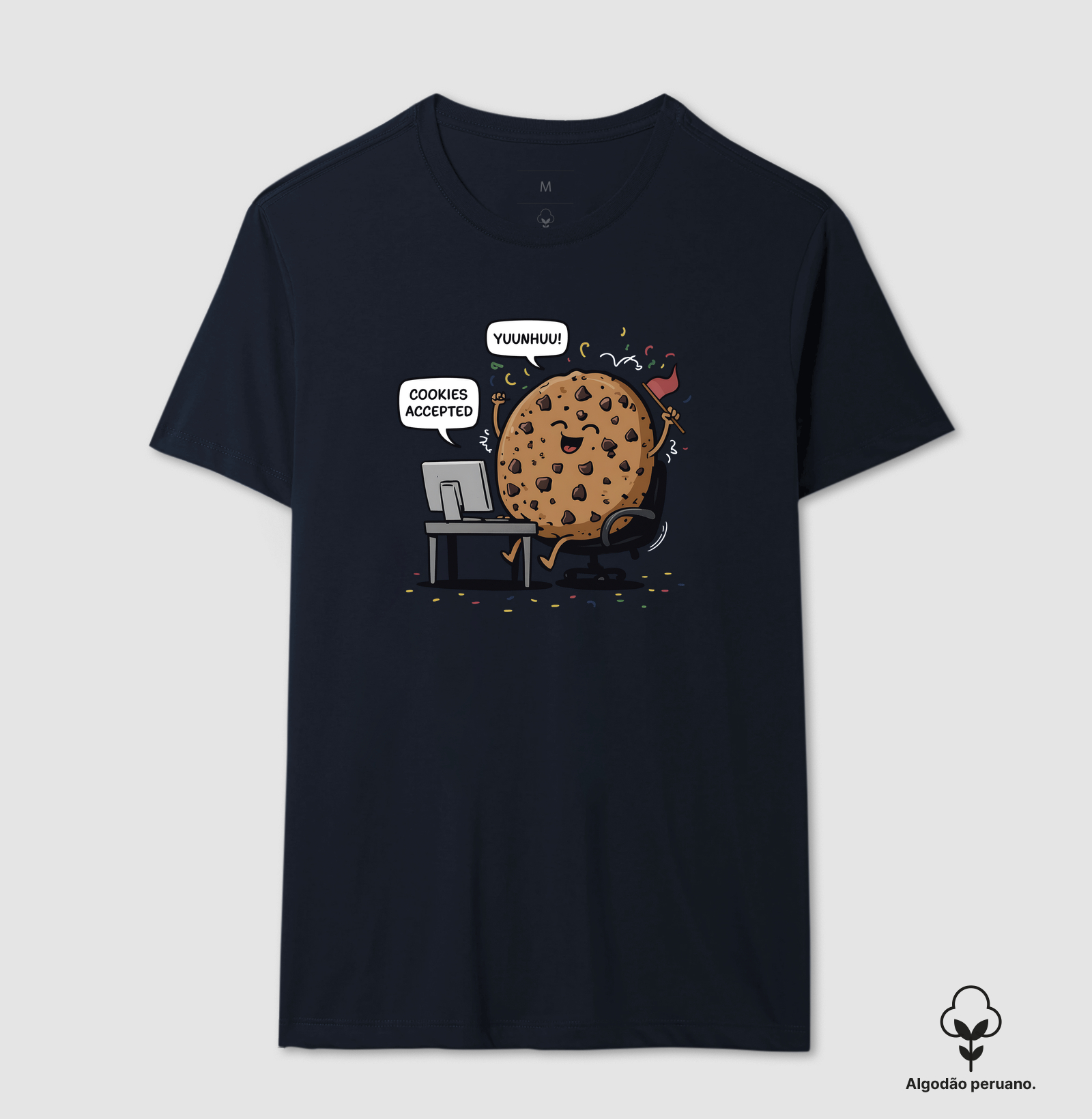 Camiseta Algodão Peruano Cookies Accepted - Imagem 4