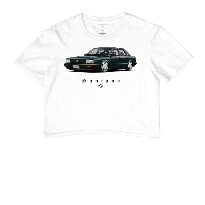 Camiseta cropped feminina Santana - Imagem 6
