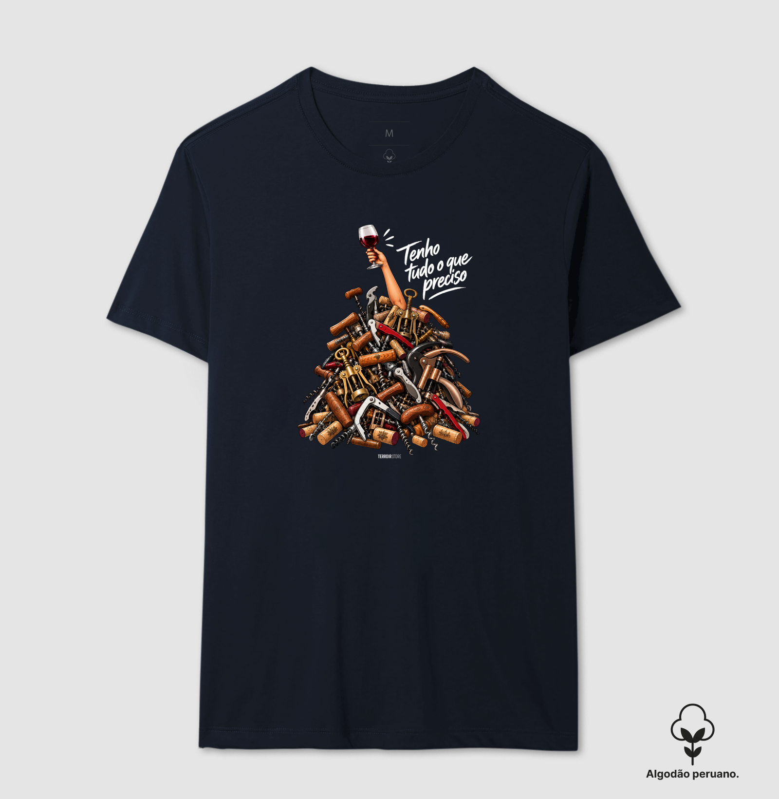 Camiseta “Tenho Tudo o Que Preciso (Mais Vinho)” – Wine Lover - Imagem 8
