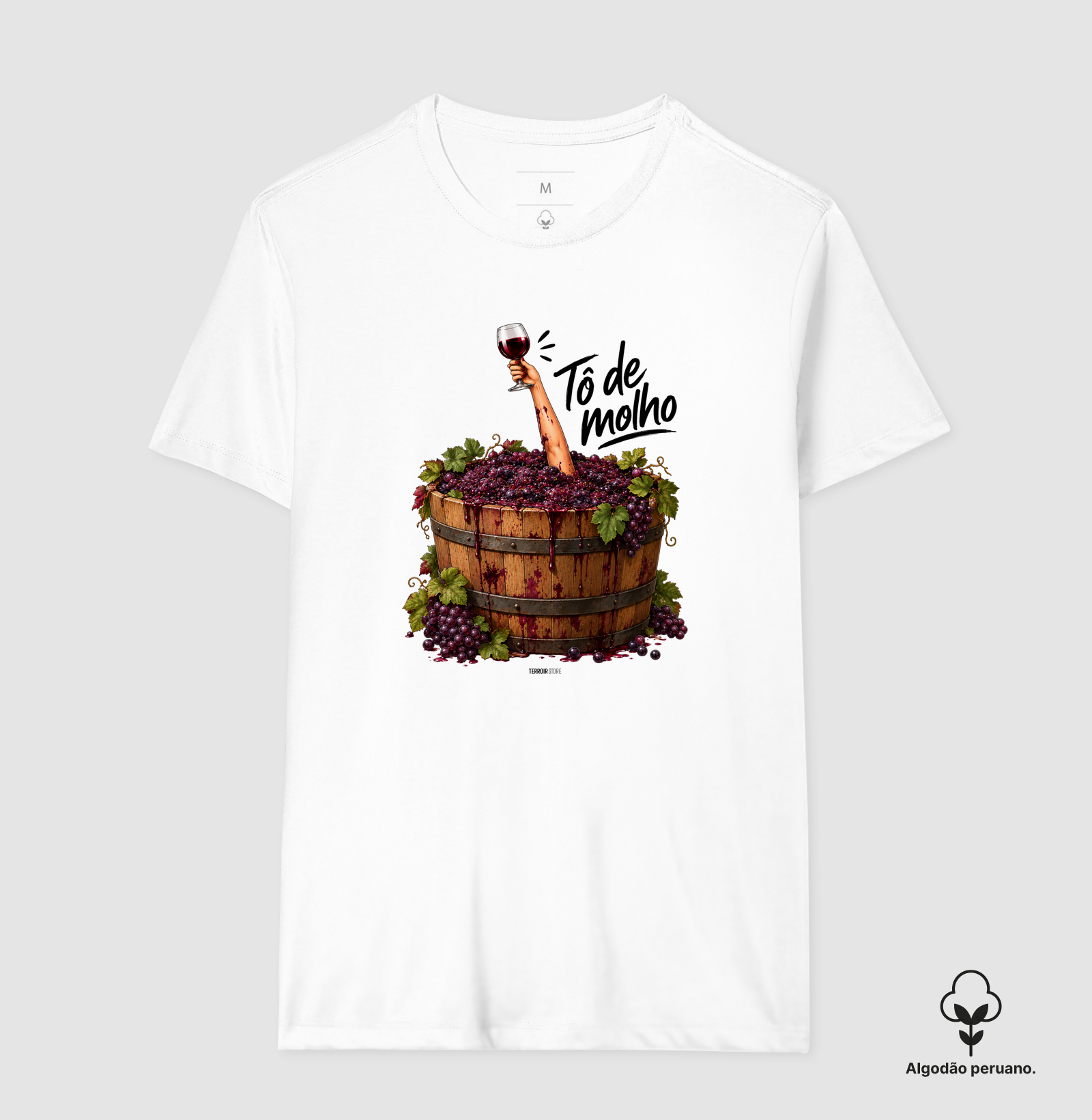 Camiseta Vinho - “Tô de Molho” – Humor & Wine Mood - Imagem 2