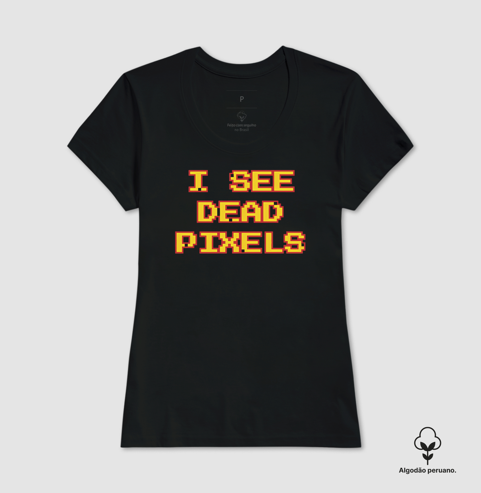 Camiseta Algodão Peruano I See Dead Pixels - Imagem 5