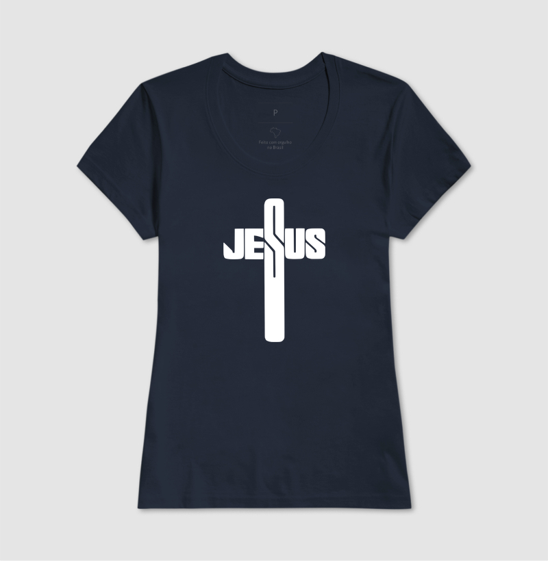 Camiseta Feminina Jesus Cruz - Imagem 4