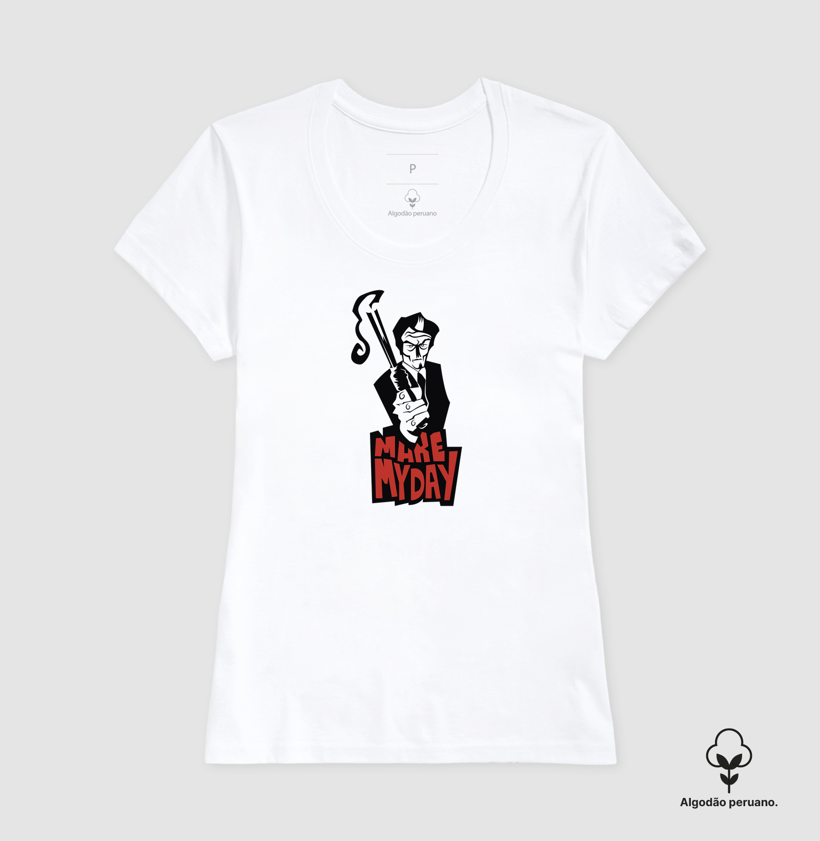 Camiseta Algodão Peruano Faça o meu dia - Imagem 5