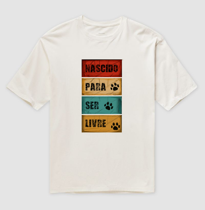 Camiseta Oversized Nascido para Ser Livre - Imagem 4