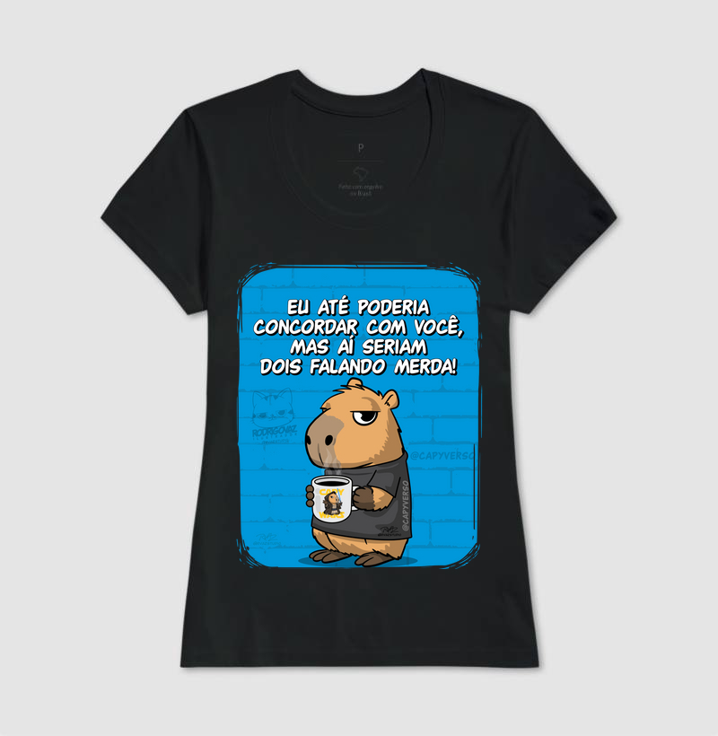 Camiseta Capivara Falando Merda - Imagem 3