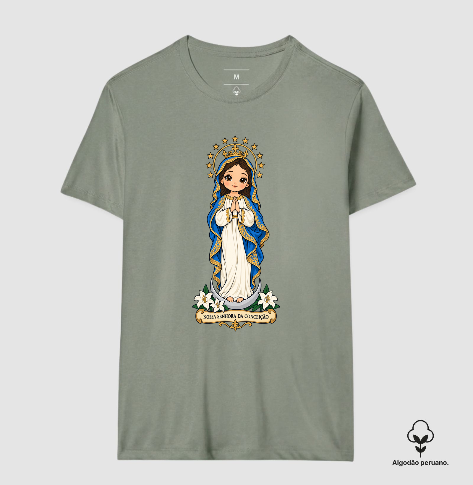 Nossa Senhora da Conceição estilo chibi - Imagem 4