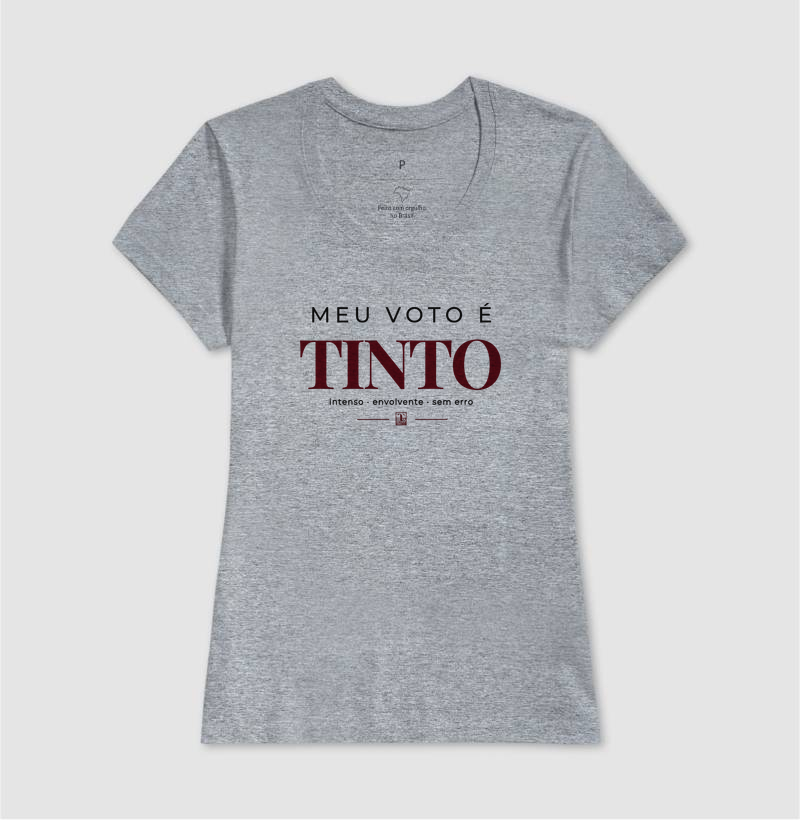 Camiseta Meu Voto é Tinto – Camiseta para Amantes de Vinho - Imagem 9