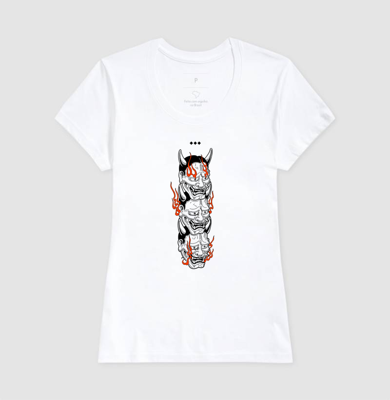 Camiseta Hannya 3 Cabeças - Imagem 5