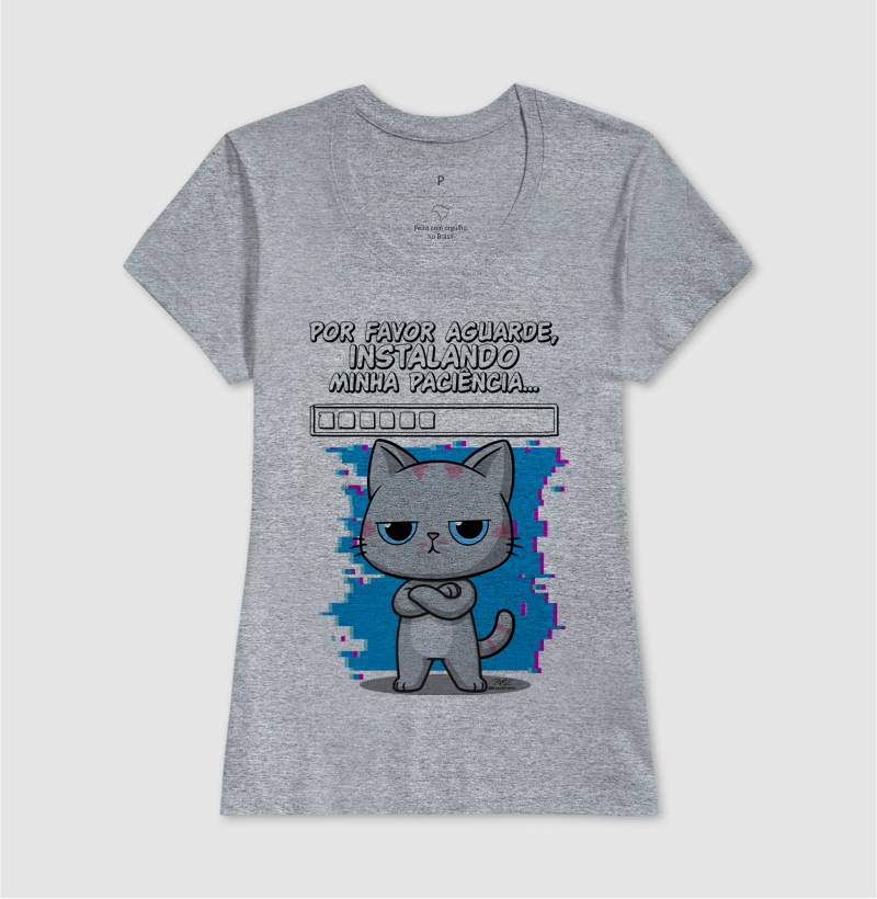 Camiseta Gato Sincero Paciência - Imagem 9