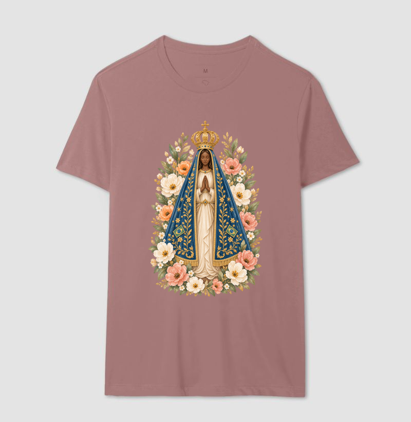 Nossa Senhora Aparecida Aquarela Floral - Imagem 12