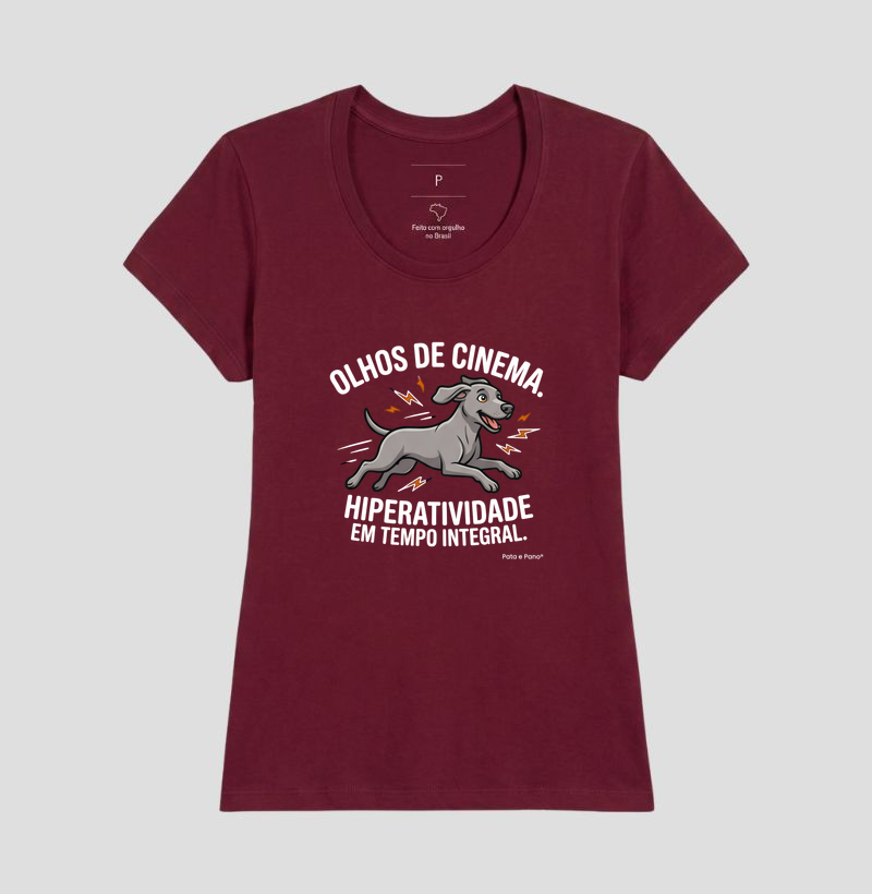 CAMISETA WEIMANARER OLHOS DE CINEMA - Imagem 19