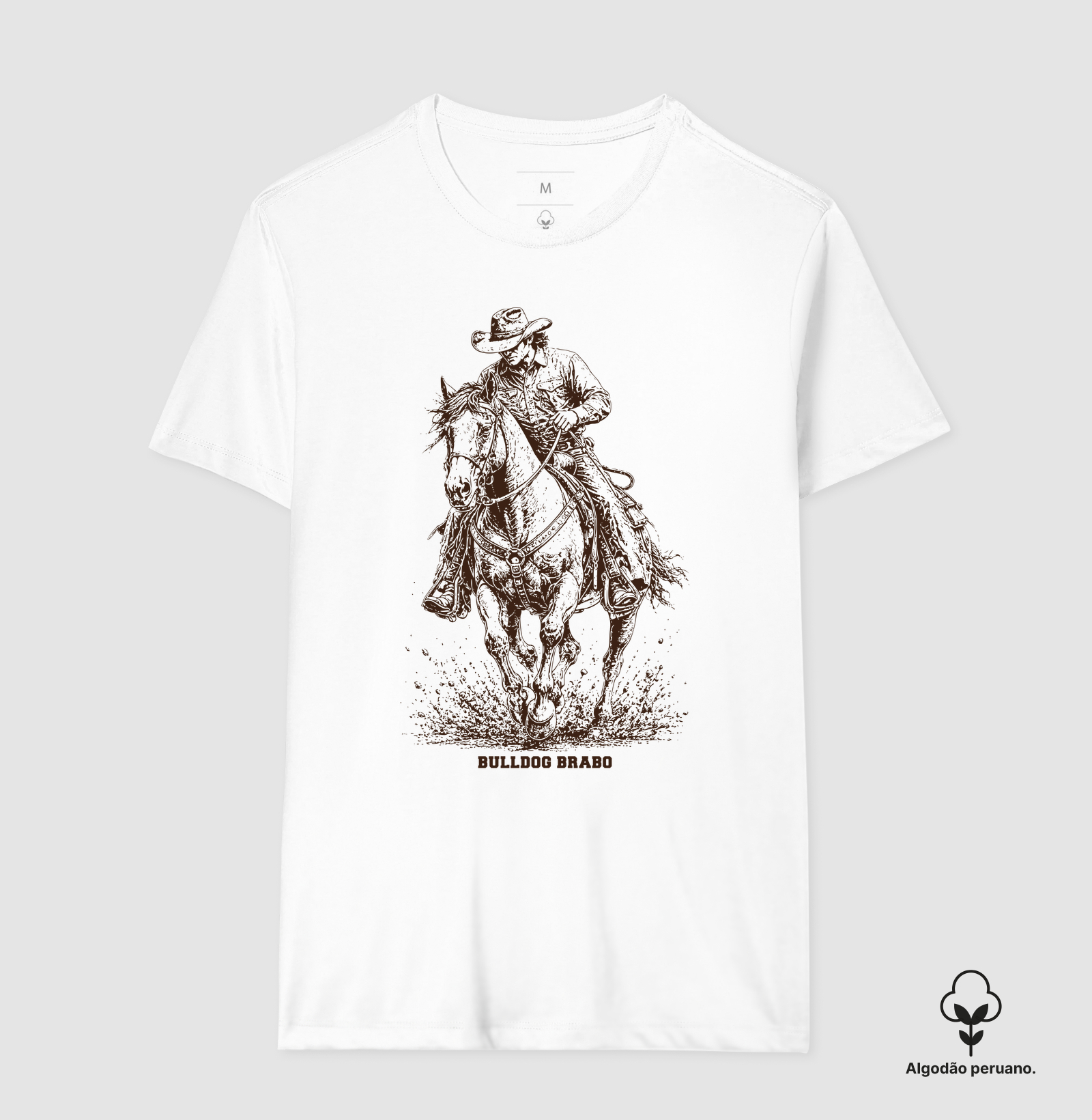 Cowboy Riding Horse Bulldog Brabo - Imagem 7