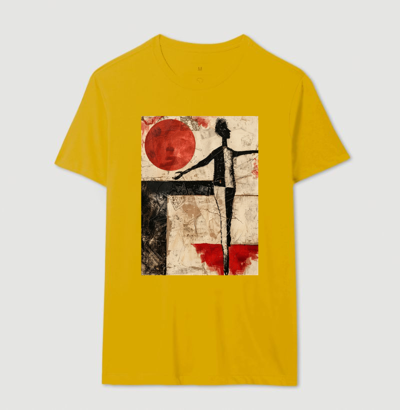 Camiseta Kurt Schwitters Geométrica Sol Vermelho - Imagem 14