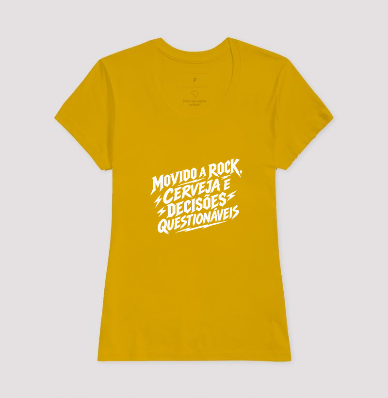 Camiseta Movido a Rock – Cerveja e Decisões Questionáveis - Imagem 15