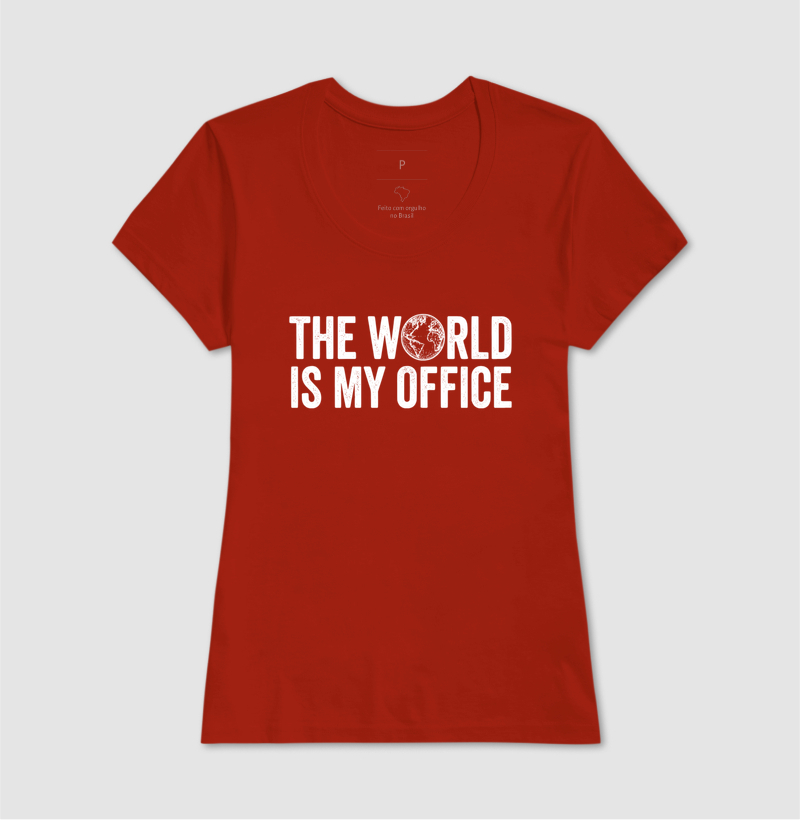 The World is my Office - letra branca - Imagem 9