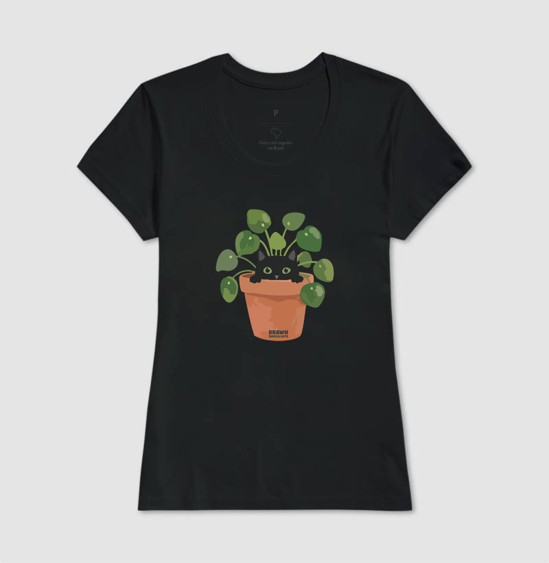 Gato preto dentro do vaso de planta - Imagem 4