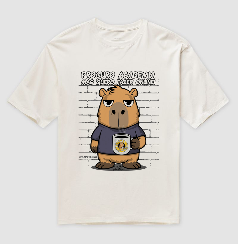Camiseta Capivara Academia Online - Imagem 4