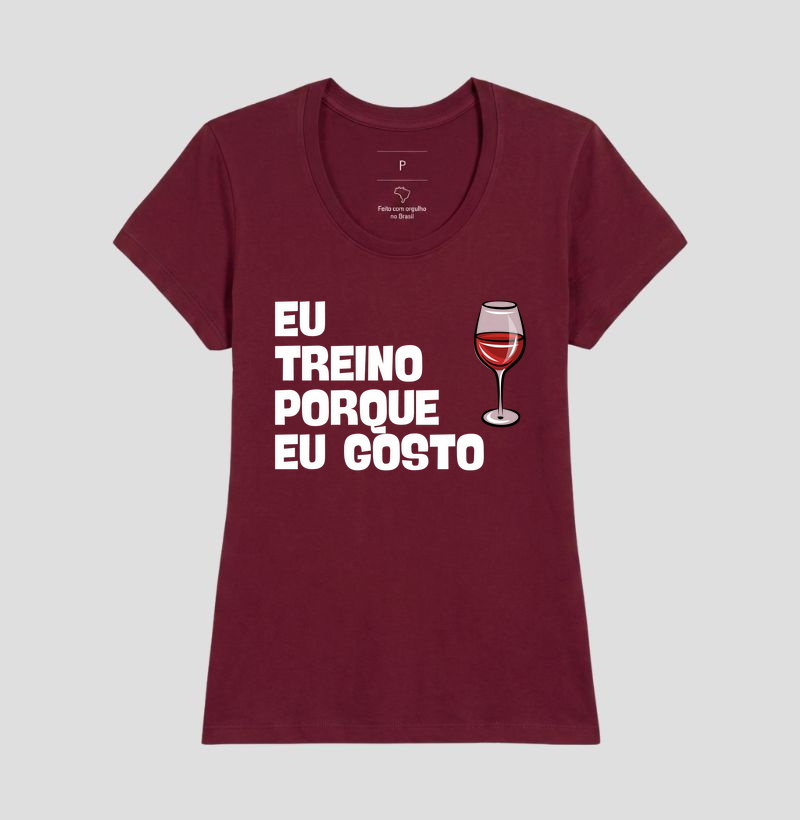 Eu Treino Porque Eu Gosto - vinho - Imagem 15