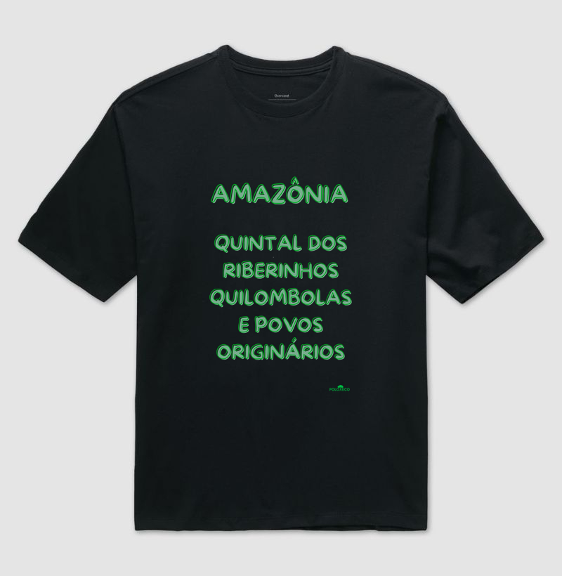 Camiseta Amazônia quintal  dos Ribeirinhos, quilombolas e povos originários - Imagem 7