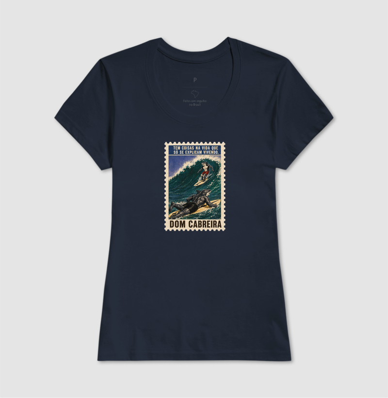 Camiseta Selo Vivendo a Vida do Surfe (feminina) - Imagem 7
