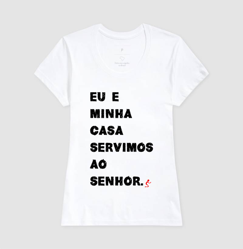 Camiseta Cristã Eu e Minha Casa Serviremos ao Senhor - Imagem 5