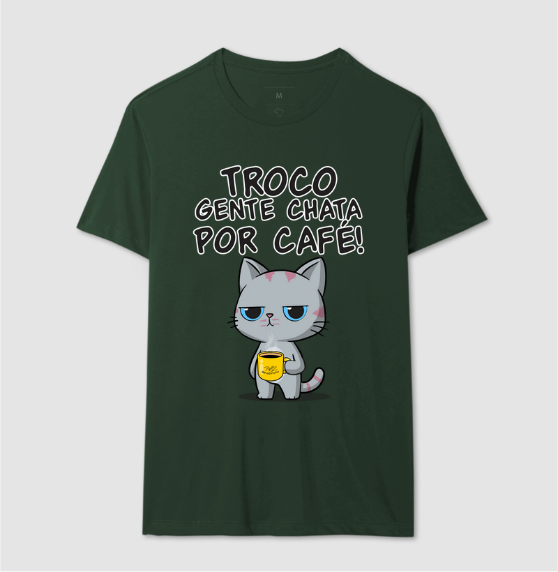 Camiseta Gato Sincero Café - Imagem 12