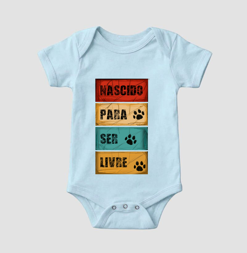 Body Infantil Nascido para Ser Livre - Imagem 4