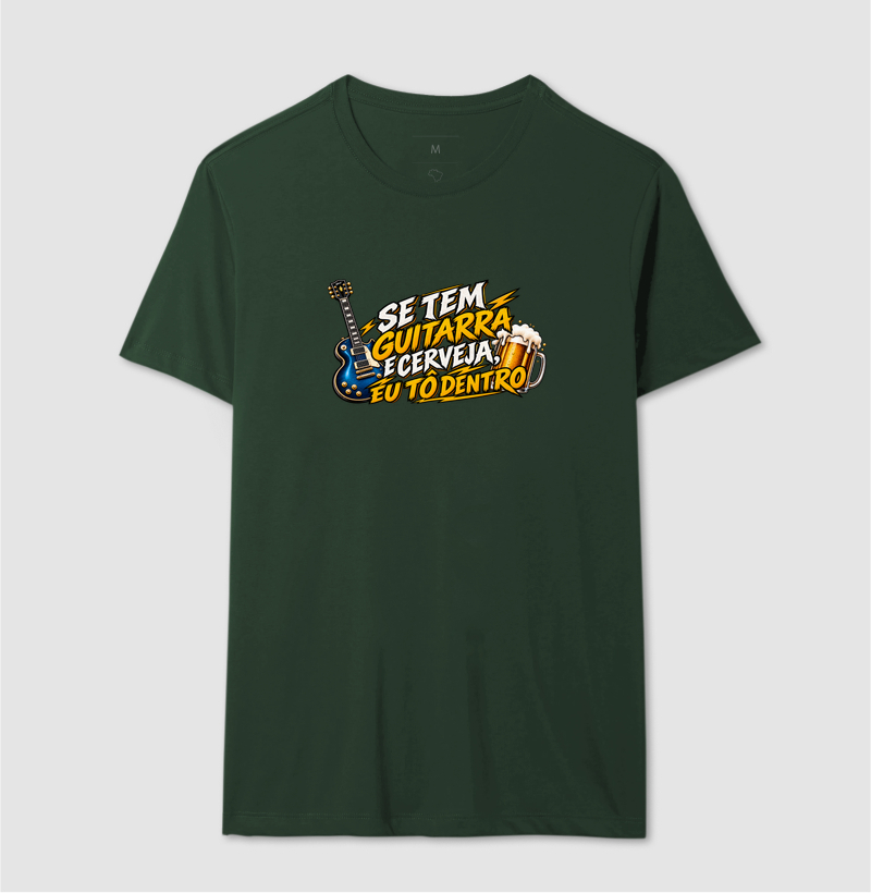 Camiseta Rock “Se Tem Guitarra e Cerveja, Eu Tô Dentro” - Imagem 8