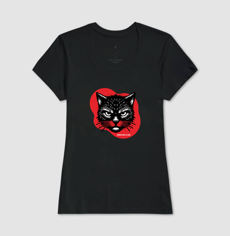 Gato preto e fundo vermelho - Imagem 4