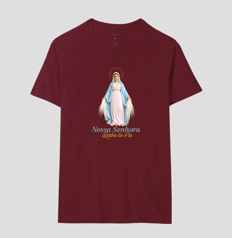 Camiseta Católica Nossa Senhora Rainha da Paz - Imagem 16
