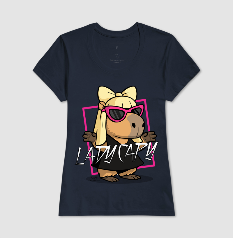 Camiseta Capivara Lady Capy - Imagem 7