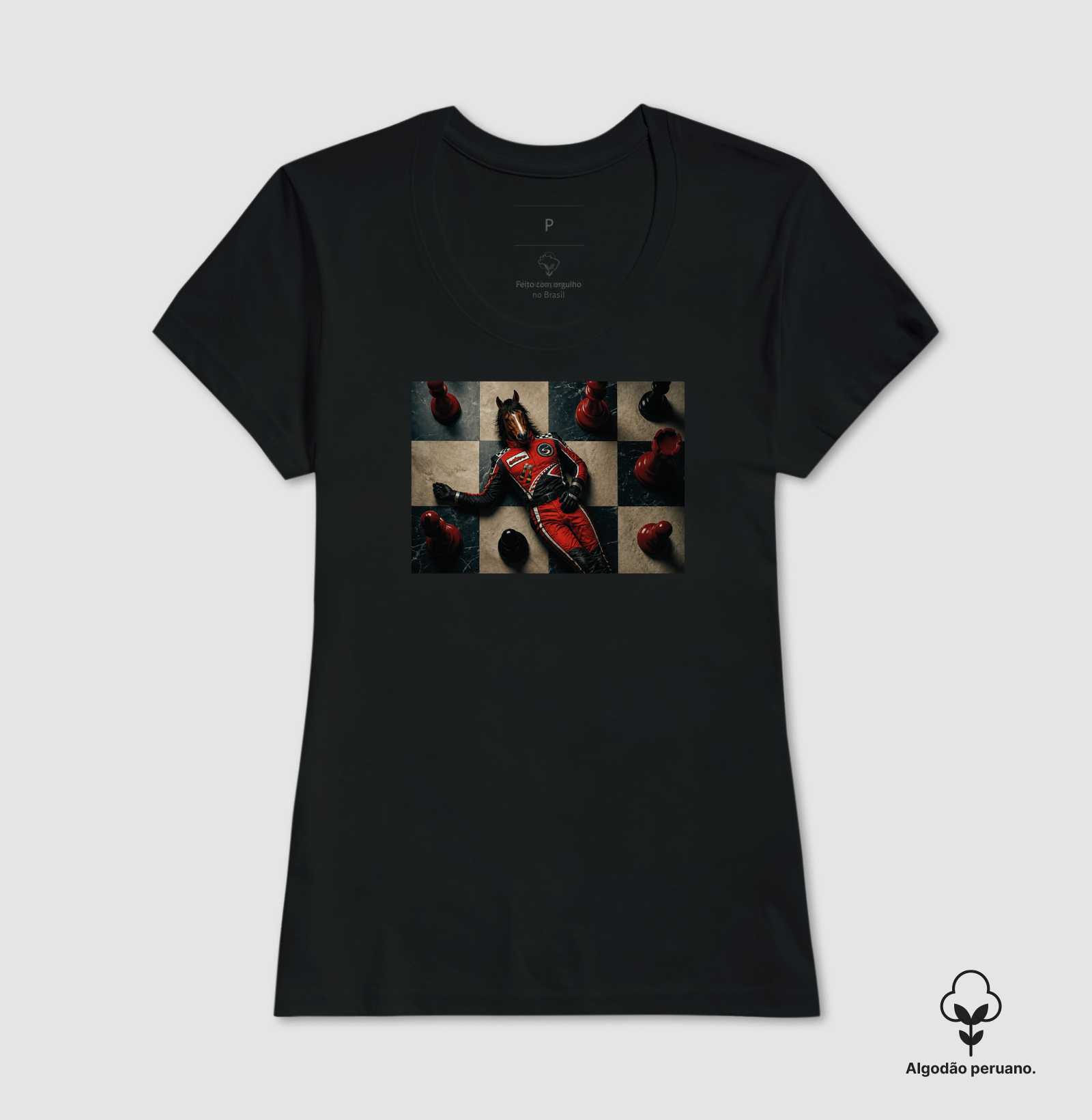 Camiseta Peruana Xeque-Mate (Feminina) - Imagem 4