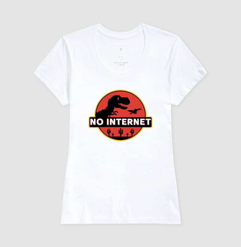 Camiseta Sem Internet - Imagem 5