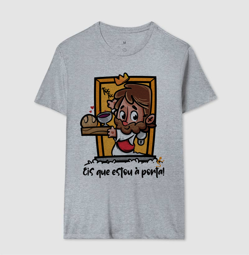 Camiseta Cristã Jesus Está à Porta - Imagem 8