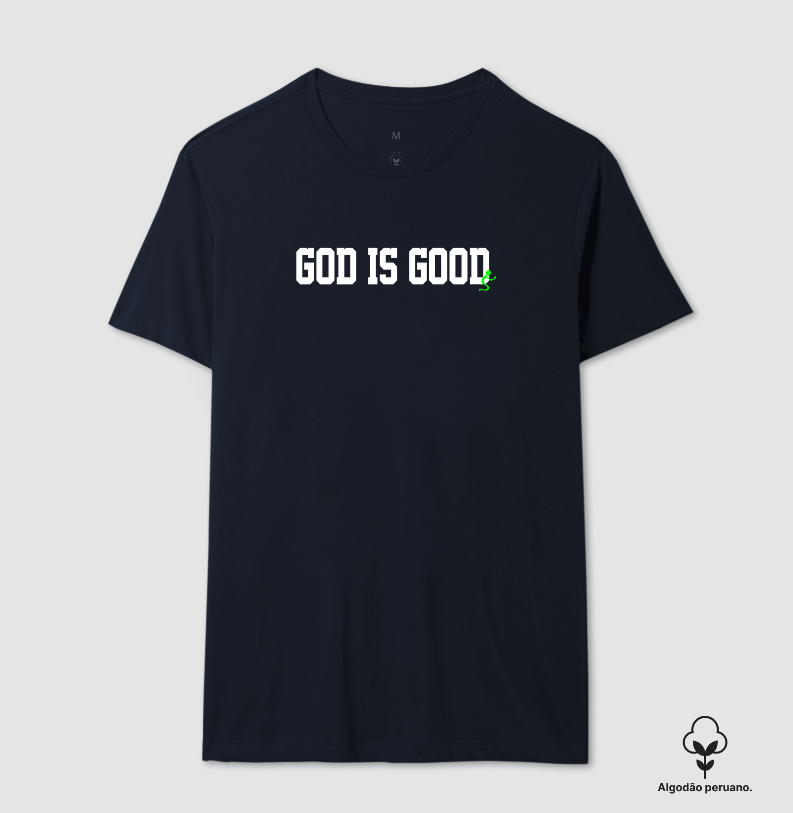 Camiseta Algodão Peruano Cristã God Is Good Deus é Bom - Imagem 2