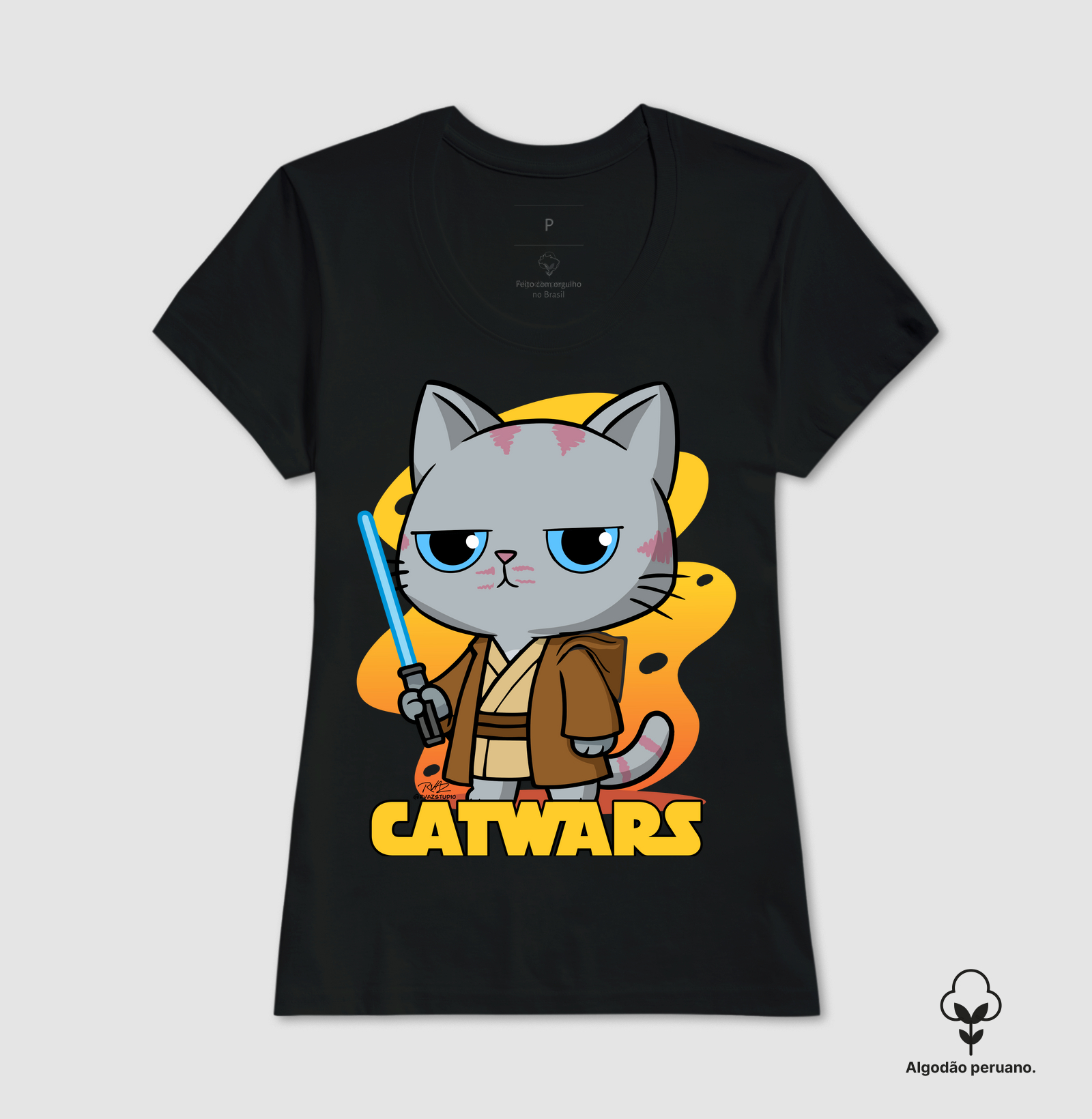 Camiseta Gato Sincero Jedi - Imagem 3