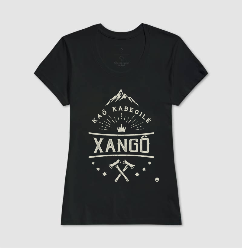 Camiseta Umbanda Orixá Xangô - Kaô Kabecilê - Imagem 3