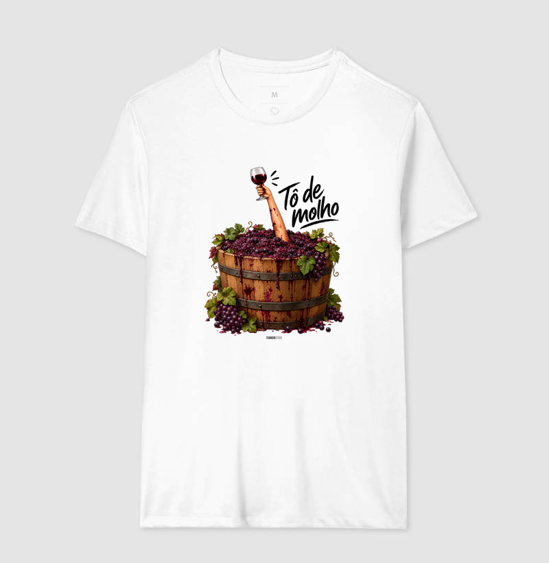 Camiseta Vinho - “Tô de Molho” – Humor & Wine Mood - Imagem 4