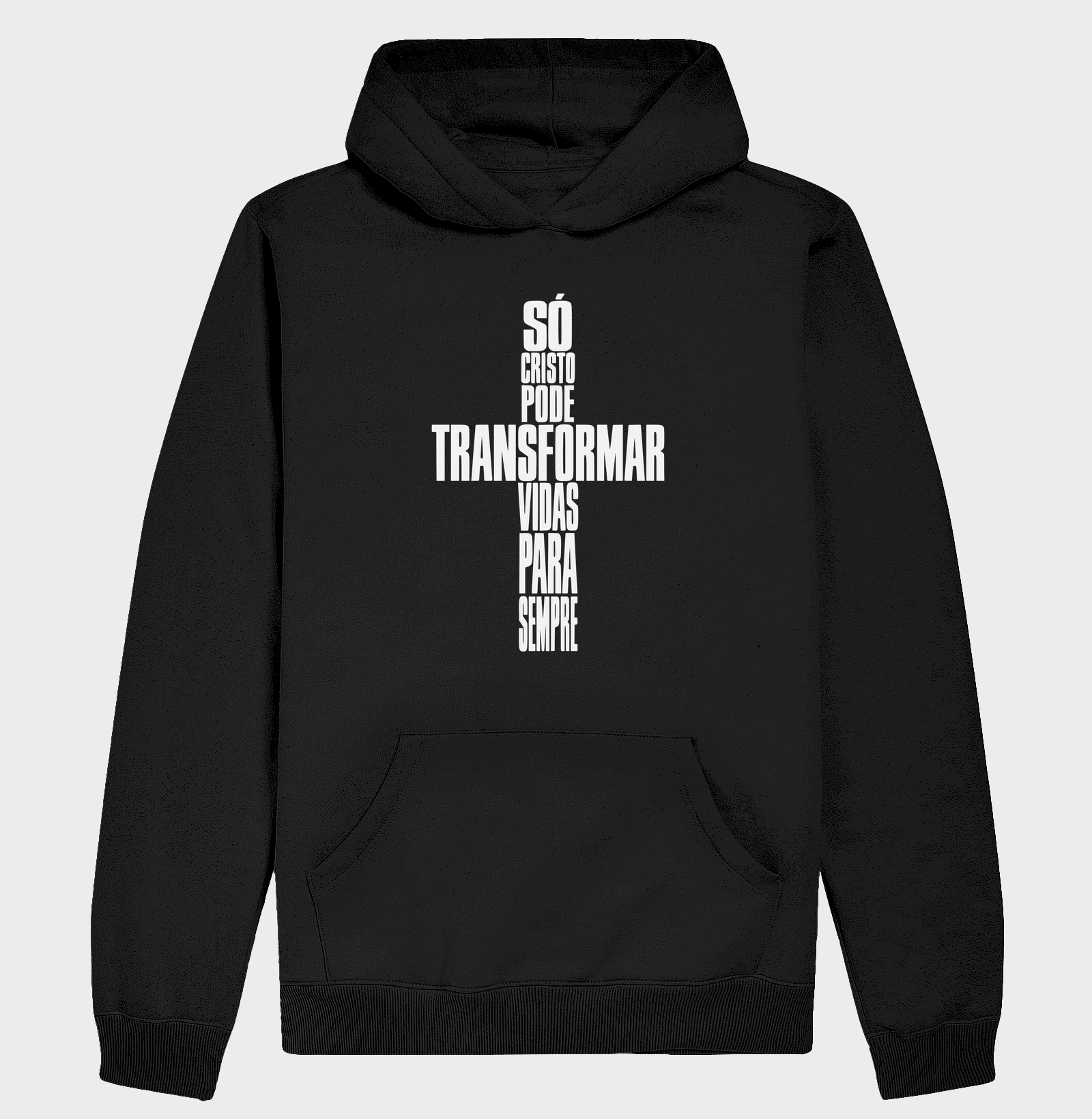 Hoodie Moletom Só Cristo Muda Vidas - Imagem 2