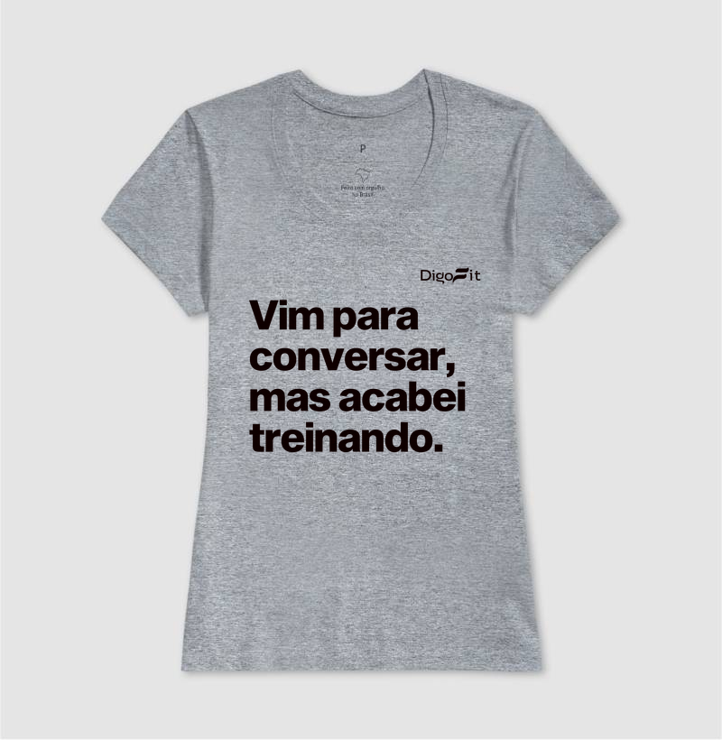 CAMISETA ACADEMIA VIM PARA CONVERSAR - Imagem 9