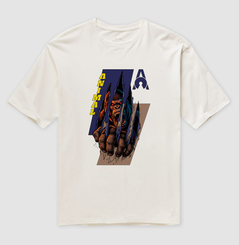 Camiseta Oversized Chimpanzé | Origem Eterna — Aion Abstract - Imagem 4