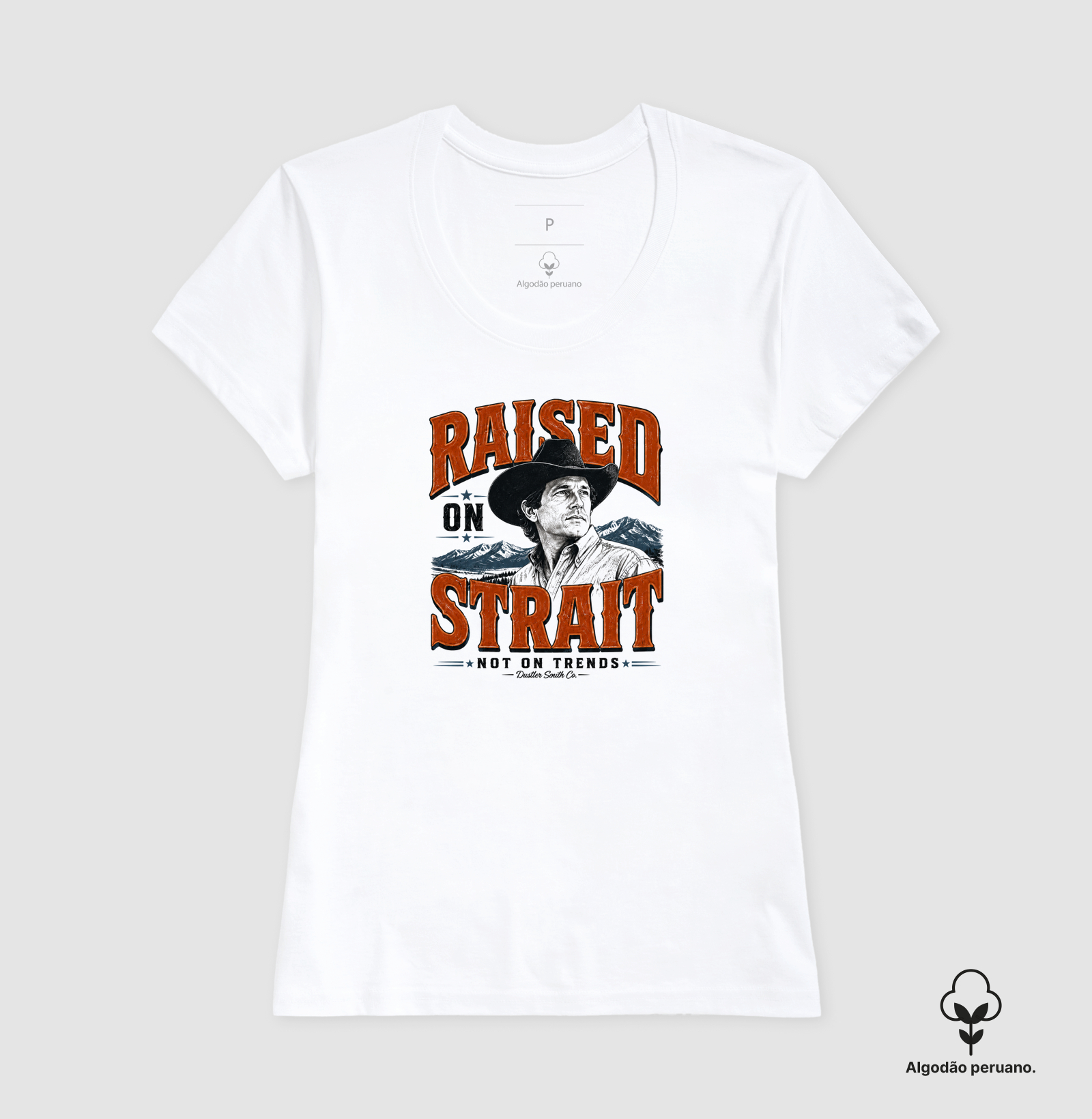 Camiseta Country Masculina Raised On Strait Dustler South Co. - Imagem 4