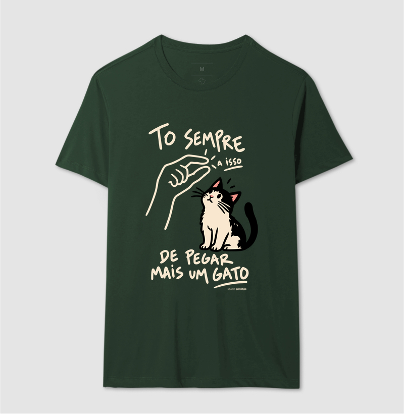 Camiseta Tô Sempre a Isso de Pegar Mais um Gato - Imagem 12
