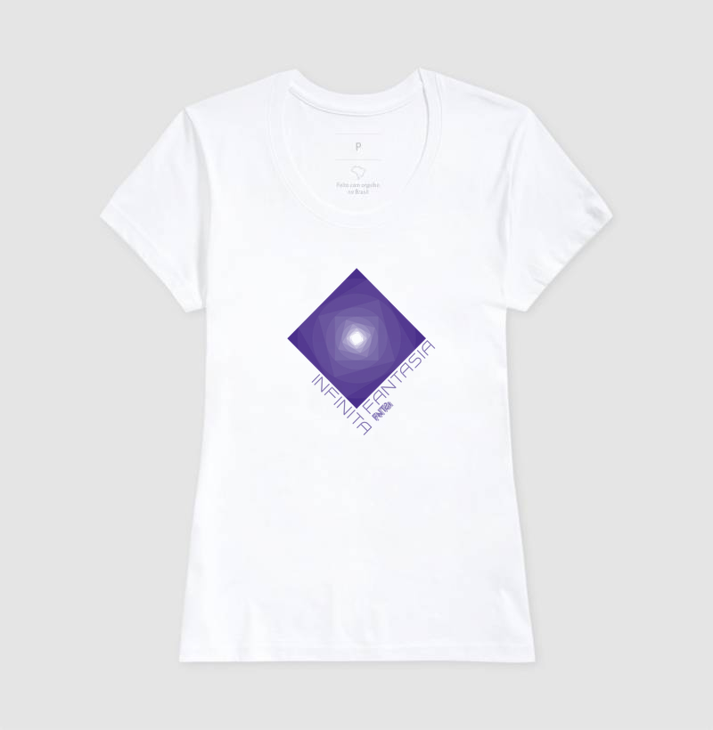 T-SHIRT "INFINITA FANTASIA" / ROXO ESTAMPA MÉDIA