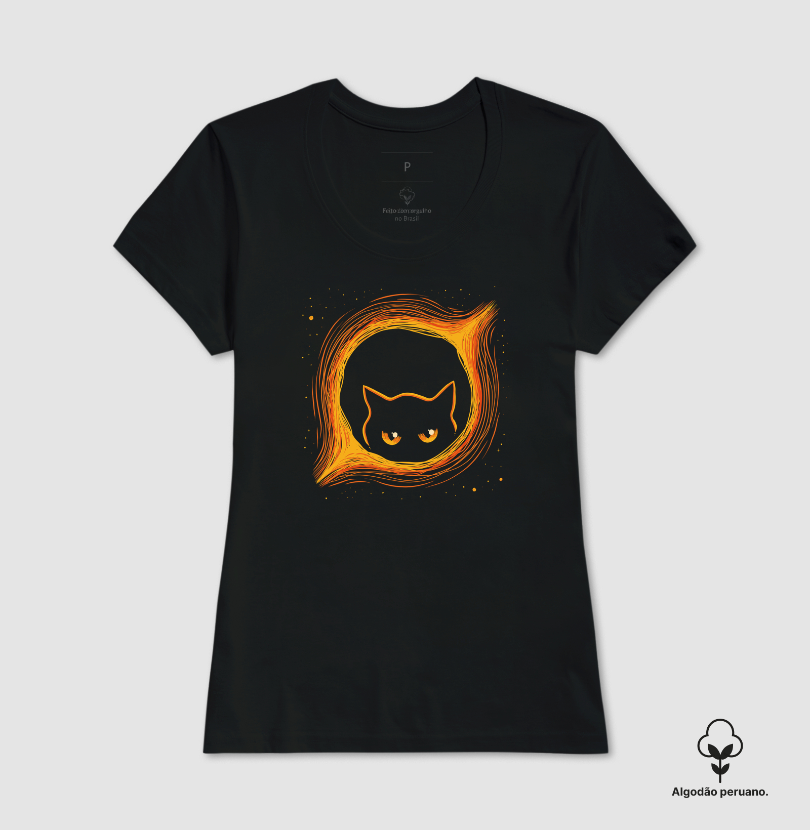 Camiseta Algodão Peruano Chaos Cat - Imagem 3